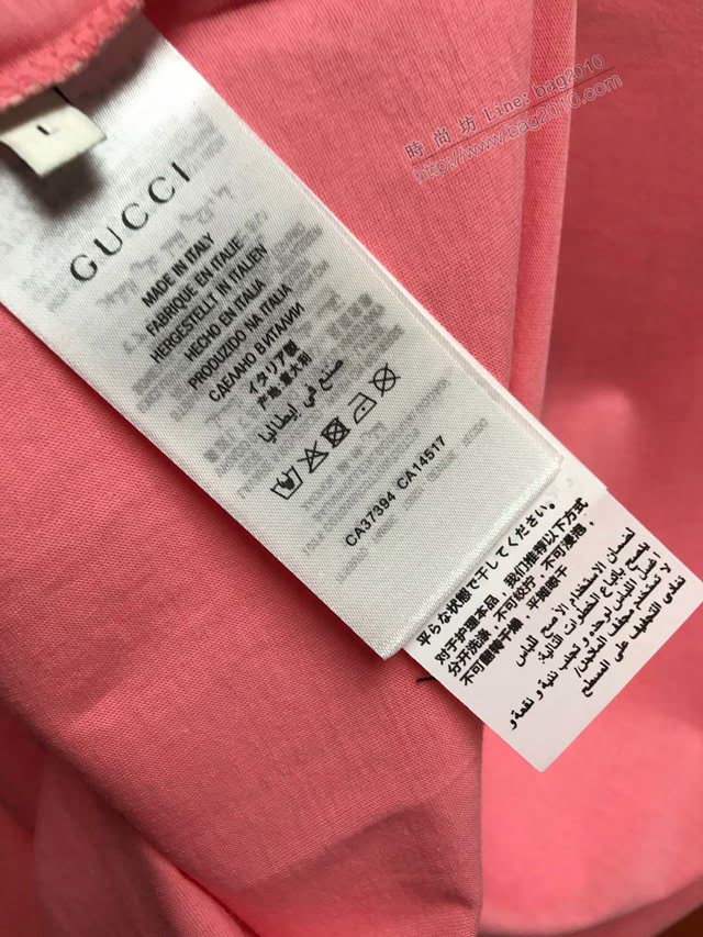 Gucci女短袖 2020新款 古奇女款粉T恤  tzy2472